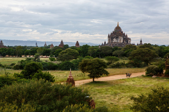 Historic pagodas and temples, Bagan, Mandalay Region, Myanmar