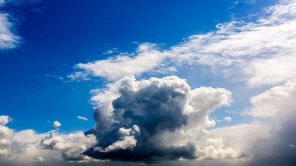 Blauer Himmel und weiße Wolken