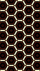 Ornate geometric pattern and abstract multicolored background