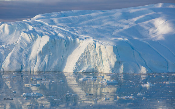 Iceberg scenery, Qeqertarsuaq, Disko Island, Greenland