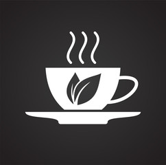 Phytoterapy icon on background for graphic and web design. Simple vector sign. Internet concept symbol for website button or mobile app.