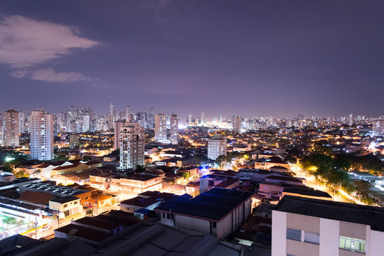 Aerial view of the Bras and Mooca neighborhoods region, of the