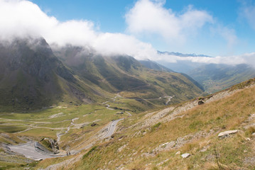 Fototapeta na wymiar Col du Tourmalet panorama