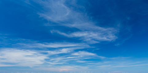 Blue sky with white clouds
