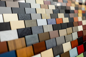Close-up of different tiles texture