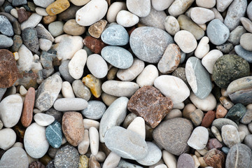 The texture of the stones, gravel beach.
