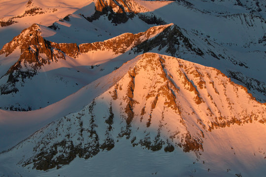 Mount Ansel Adams in snow