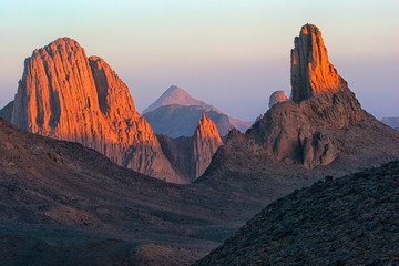 Sunset in Hoggar Mountains, Sahara, Algeria
