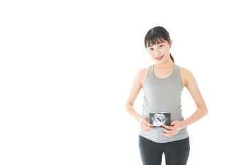 運動をする妊婦