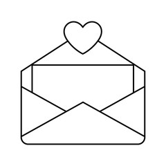 envelope letter love icon