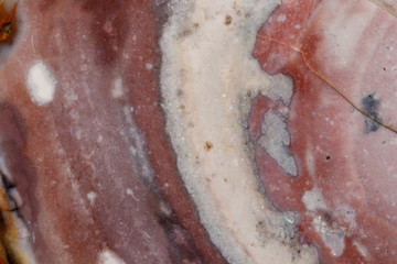Fototapeta premium Macro stone Flint mineral on a black background