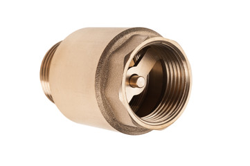 brass check valve isolated