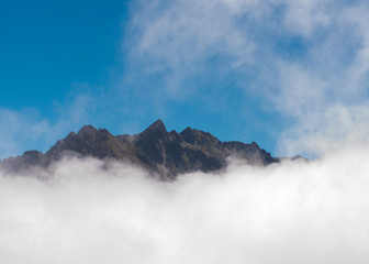 Col du Tourmalet  dans les nuages