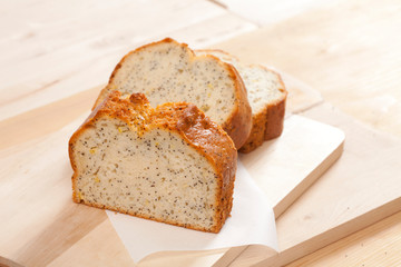 Three Slices of Lemon Cake
