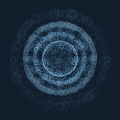 Glowing lights effect. Illustration isolated on dark background. Graphic concept for your design