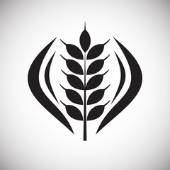 Cereal icon on background for graphic and web design. Simple vector sign. Internet concept symbol for website button or mobile app.