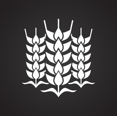 Cereal icon on background for graphic and web design. Simple vector sign. Internet concept symbol for website button or mobile app.