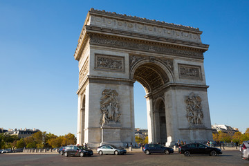 Fototapeta na wymiar Arc de Triomphe de l Etoile, Paris