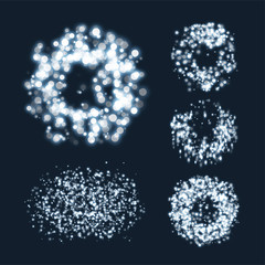 Glowing lights effect. Illustration isolated on dark background. Graphic concept for your design