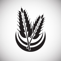 Cereal icon on background for graphic and web design. Simple vector sign. Internet concept symbol for website button or mobile app.