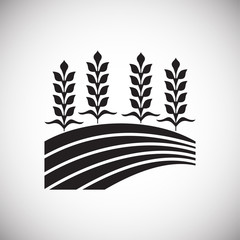 Cereal icon on background for graphic and web design. Simple vector sign. Internet concept symbol for website button or mobile app.