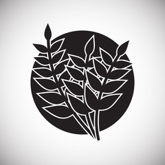 Cereal icon on background for graphic and web design. Simple vector sign. Internet concept symbol for website button or mobile app.