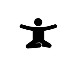 Man, sit, floor icon. Element of man squatting icon for mobile concept and web apps. Detailed Man, sit, floor icon can be used for web and mobile