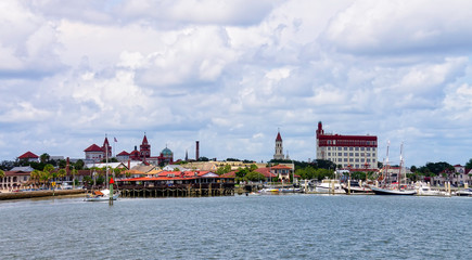 Naklejka premium Waterfront Dining in the Oldest City