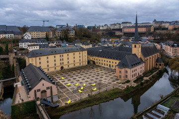 Fototapeta na wymiar Abbey Neumünster in Luxembourg city.