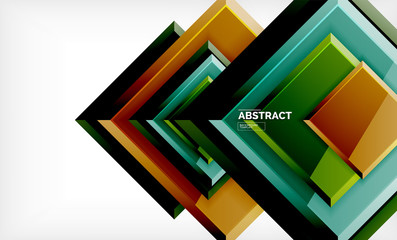 Square geometrical background