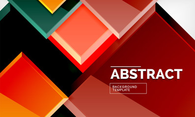 Square geometric background