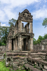 Ruins of khmer civilization near Angkor Wat in Cambodia