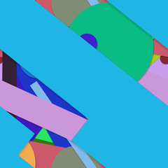 Flat material design - Creative vector trend seamless