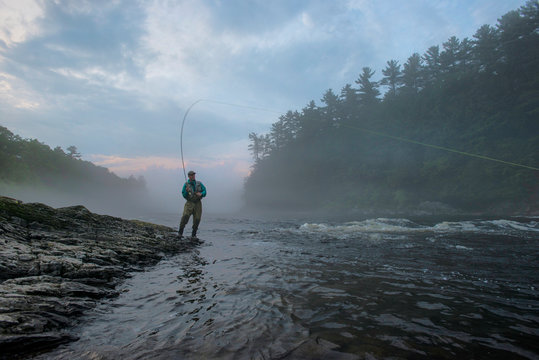 Fly fishing in Maine