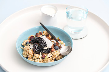 Gourmet Muesli Granola with Ingredients