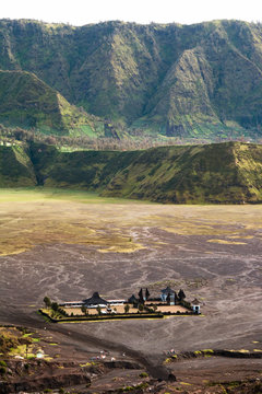 Pura Luhur Poten Temple In Tenegger Caldera, Bromo National Park, Indonesia