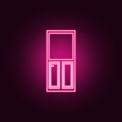 interroom door icon. Elements of Door in neon style icons. Simple icon for websites, web design, mobile app, info graphics