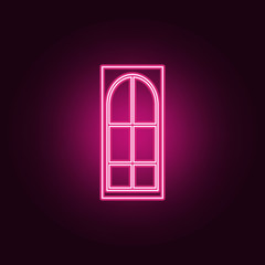 interroom door icon. Elements of Door in neon style icons. Simple icon for websites, web design, mobile app, info graphics