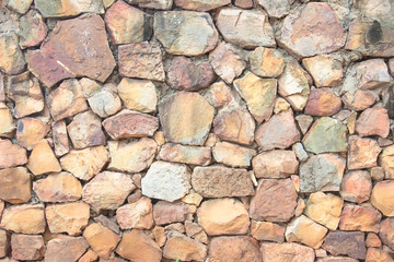 Seamless brown pattern of decorative grey slate stone wall.