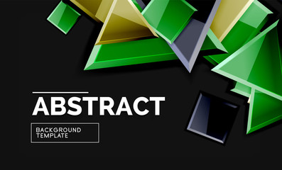 Squares and triangles geometrical background