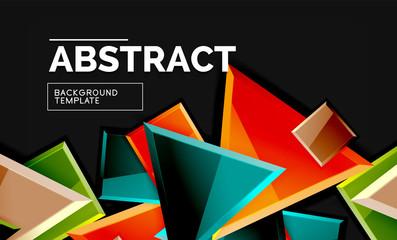 Squares and triangles geometrical background