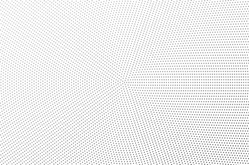Black and white halftone vector background. Small dots on pale dotwork texture. Micro dotted halftone.