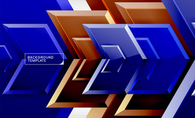 Abstract glossy techno arrows background