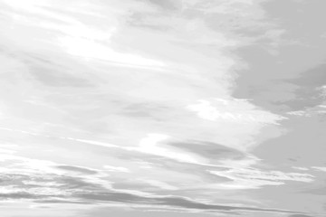 Obraz premium Himmel abstrakt - Kunst - Hintergrund in Grau und Weiß