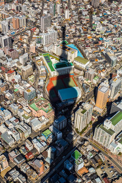 Aerial view of Tokyo, Japan