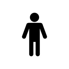 Man Lavatory Icon. Men Rest Room Sign. Toilet for Gents Symbol Vector. Male's WC Illustration Logo Template.