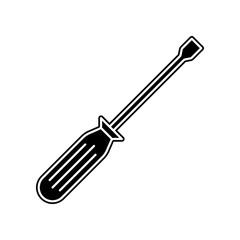 screwdriver  icon. Element of Home repair tool for mobile concept and web apps icon. Glyph, flat icon for website design and development, app development