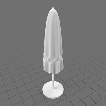 Closed beach umbrella 1