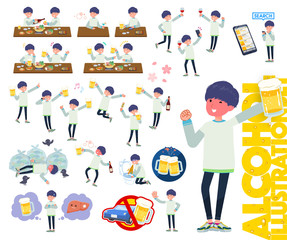 flat type skinny pants man_alcohol