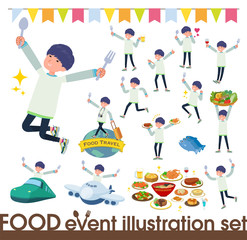 Fototapeta premium flat type skinny pants man_food festival